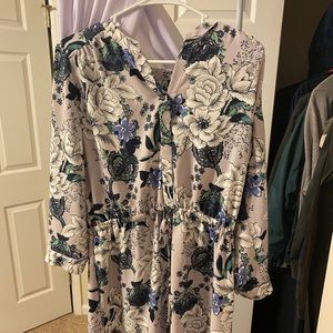 Floral long sleeve dress loft